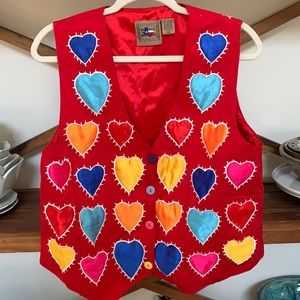 Vintage heart vest size Medium